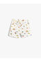 Shorts Elastic Waist Pocket Above Knee Cotton - 2