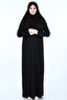 Women's practical prayer dress with black hijab - 4