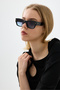 Marcos Unisex New Season Popular Black Blue Color Glass Square Sunglasses - 2