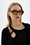 Marcos Unisex New Season Black Orange Popular Square Sunglasses - 4