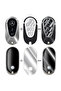 Mercedes C E S GLC CLE EQE EQS SL Smart Key Protector – مجموعة الملصقات (ليست حافظة) (أسود)