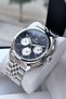 NEW MEN'S WRISTWATCH SILVER COLOR STEEL CORD WATERPROOF WORKS ALL FUNCTIONS WITH BRACELET GIFT - 2