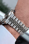 NEW MEN'S WRISTWATCH SILVER COLOR STEEL CORD WATERPROOF WORKS ALL FUNCTIONS WITH BRACELET GIFT - 4