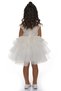 Tutu Covered with Sequins and Beads Girls' Special Occasion Dress Sb275 White - 4