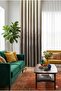 Fon Curtain Fabric Enza Pattern Beige Gold Cream Suitable for All Living Room Tulle Curtains Frequent Pleats Single Panel - 4