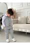 Baby Boy Set with Gray Striped Vest - 2