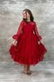 Lace Red Children's Evening Dress Aby6661 - 3