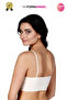 Women's Bustier Seamless Flexible Soft Fabric Thin Straps Padded Sports Bustier 1 Piece - 3