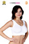 Women's Bustier Seamless Flexible Soft Fabric Thick Straps Non-Padded Sports Bustier 1 Piece - 3