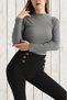 Ribbed Knitwear Long Sleeve Slim Fit Bady Images Refer to - Slim Fit Body Wraps. - 3