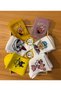 6 Pairs Multicolored Fun Heroes Cotton College Socks