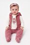 Baby Tracksuit Vest Set Pomegranate Flower