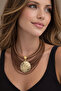 Brown Multi-Leather Rope Necklace - Stylish and Modern Design, Trendy Jewelry