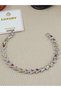 Premium Zircon Colored Stone Triangle Model Steel Bracelet - 2