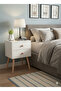 Geometric MDF Panel Large Capacity Coffee Table with Drawer EI-303