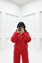 Women's Trend Flared Ç piped Bomber Zippered Tracksuit Set - 3