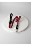 Dog Walking Leash Collar with Leather Handle 9 Layers Hair Weave Floş Rope Pink & Black - 2
