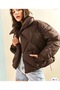 Women's Oversized Pocket Inflatable Coat - 5