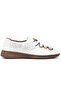 Betula Genuine Leather Women's Ballet Shoes White
