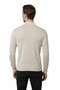 Beige Slim Fit Half Turtleneck Stretch Fabric Slim Knitwear Men's Half Turtleneck Sweater 2505502 - 4
