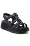 Virrig Genuine Leather Comfort Orthopedic Women's Sandals Black - 3