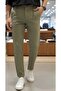Men's Fabric Trousers Regular Fit Elastic Waist Relaxed Fit