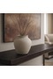 Handmade Natura Matte Textured Small Belly-Shaped Decorative Vase Cream/Beige - 5