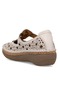 Vingii Genuine Leather Women's Ballet Shoes Beige - 5