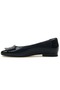 Pigi Genuine Leather Women's Ballet Shoes Black-Patterned Leather - 4