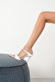 Women's Pointed Toe Summer Thin Heeled Shoes Yore White Patent Leather - 6