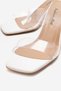 Women's White Skin Transparent Heeled Transparent Cover Special Design Slippers Brillant - 3