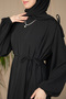 Ankanoor Medine Silk Shoulder Tunnel Detail Dress 150cm Anka255063 - 5