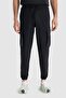 Black Relaxed Fit Sweatpants - 2