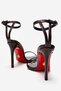 Women's Brown Patent Leather Single Strap Pointed Toe Heeled Sandals - Evening Dress Shoes Sanny - 4