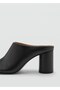 Heeled Leather Clog Slippers - 4