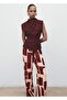 Geometric Pattern Draped Pants - 7