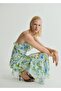 Floral Print Ruffle Dress - 7