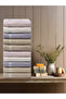 Set of 10 Hand Towels Soft Colors 40X70 cm - 2
