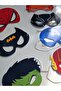 7Pcs Superhero Concept Paper Party Mask Superhero Birthday Ornament - 7