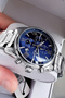 Men's Wristwatch 3 Atm Water Resistant Exclusive Silver Color Steel Band Cbk446 - 3