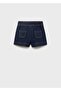 High Waist Pocket Denim Shorts - 3
