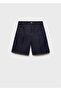 High Waisted Rinse Wash Bermuda Shorts - 3