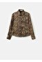 Satin Shirt with Leopard Print - 3
