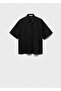 Linen blend short-sleeved shirt - 3