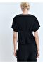 Short Sleeve Peplum Blouse - 4
