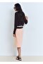 Pile Detailed Cotton Midi Skirt - 4