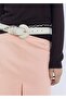 Pile Detailed Cotton Midi Skirt - 6