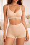 Seamless, Knitted Fabric Casual Sports Bra and Panties Set