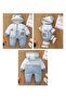 Girls and Boys' Fleece-Lined Thick Cute Teddy Bear Jumpsuit Coat - 7