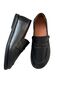 Mera Black Speckled Genuine Leather Flat Sole Women's Ballerinas - 4